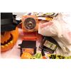 Image 3 : Halloween Decor - Drop Sheets - Cotton Webbing - Jack-O-Lantern - Pumpkin String Lights - Misc. Item