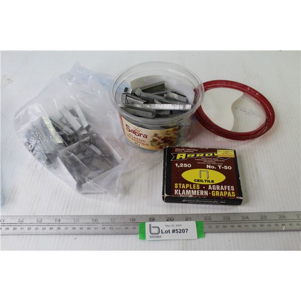Box of Arrow Staples - Bag & Container of Staples