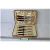 Image 1 : Vintage Knife & Fork Set in Case (incomplete)