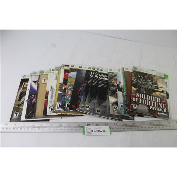 (23) Xbox Game Manuals
