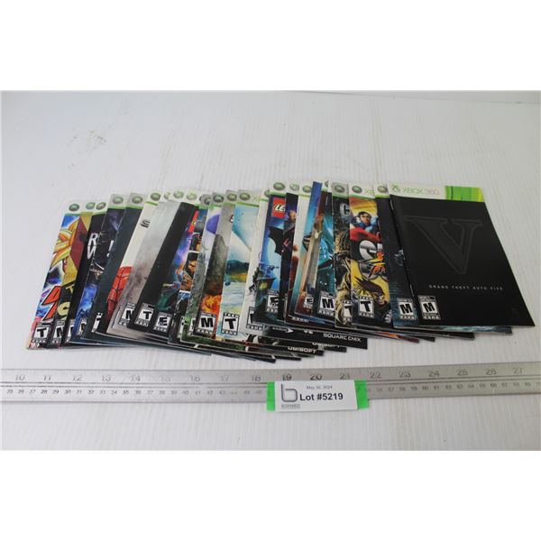 (25) Xbox Game Manuals