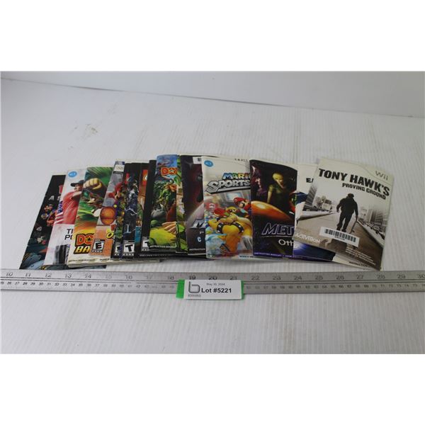 (17) Wii Game Manuals