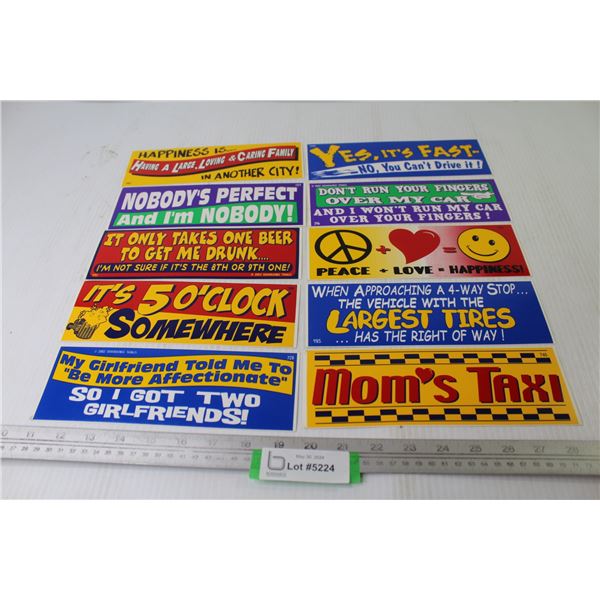 (10) Bumper Stickers