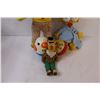 Image 2 : (5) Vintage Clown Plush; Simpsons Maggie Stuffie; Sesame Street Bert Stuffie & 2-Toy Balls