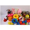 Image 2 : (20+) Large Lot of Plastic Baby Toys and 5 - Stuffies