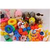 Image 3 : (20+) Large Lot of Plastic Baby Toys and 5 - Stuffies