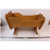 Image 1 : Home Built Wooden Baby Doll Rocking Cradle