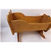 Image 2 : Home Built Wooden Baby Doll Rocking Cradle