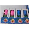 Image 2 : (24) Lot of 6 x 4 Boxes of Happy Birthday Flower Candles - NIB