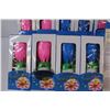 Image 2 : (24) Lot of 6 x 4 Boxes of Happy Birthday Flower Candles - NIB