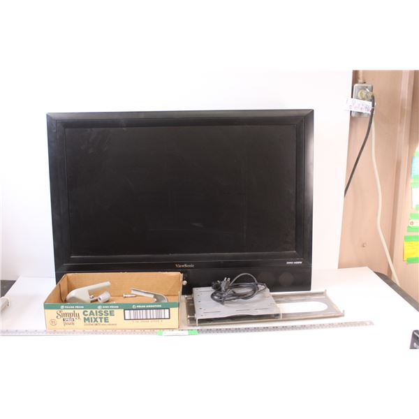 32" Viewsonic HDMI SRS Television with Remote & Heavy Duty Wall Mount - Works