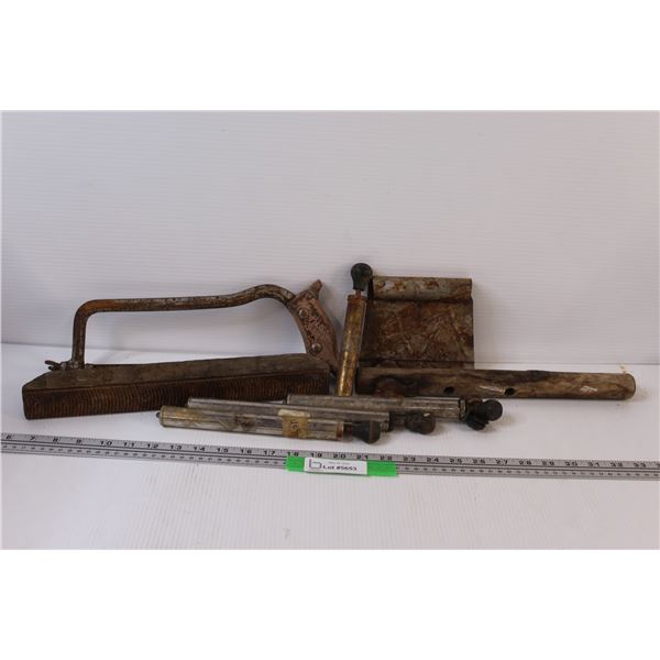 (8) Lot of Old Tools & 4 - Coleman Lantern Pumps