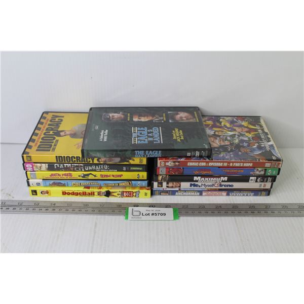 (11) DVDs - Comedy - Suspense - Crime - Comic