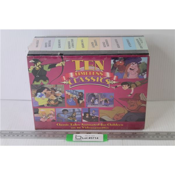 (10) VHS Tapes - Timeless Classics (NIB)