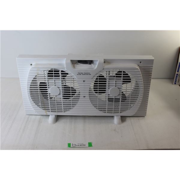 White Plug-In Fan - Untested