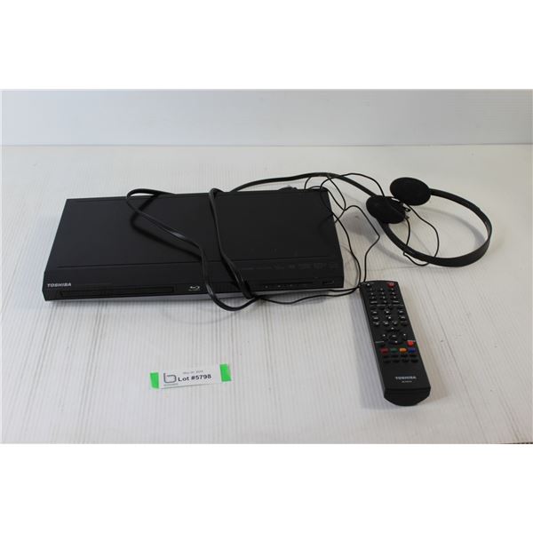 Toshiba DVD Player with Headphones