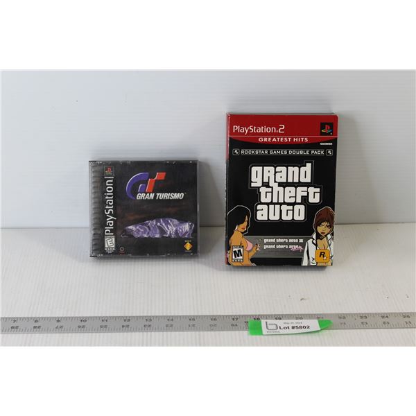 (2) PlayStation Games - Gran Turismo, ,Grand Theft Auto
