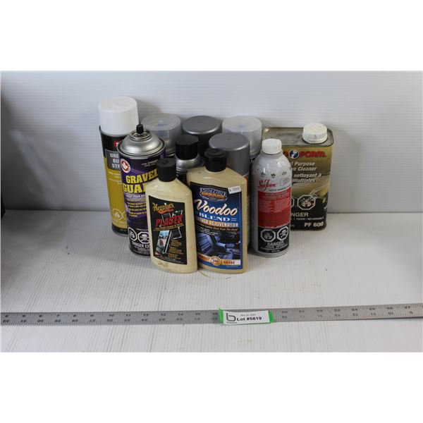Assorted Automotive Items - Adhesive Cleaner, Bumper Stripper, Misc.