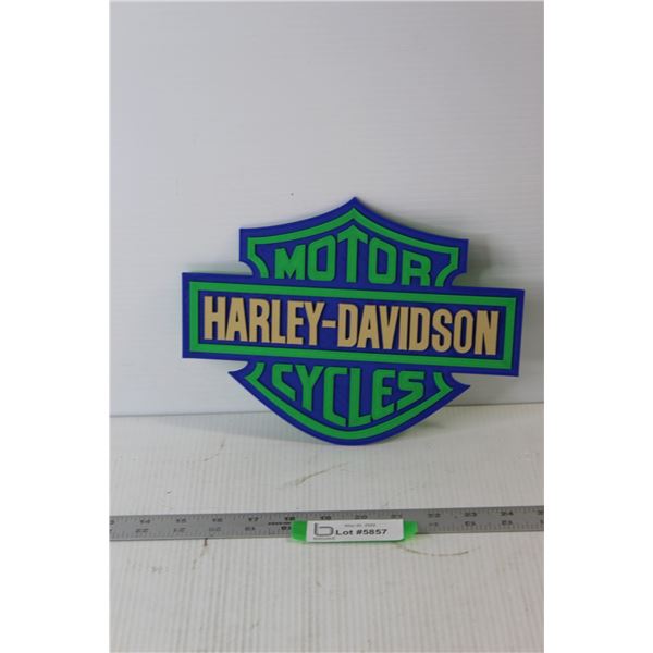 Harley-Davidson 3D Printed Sign - 10" x 7 3/4"