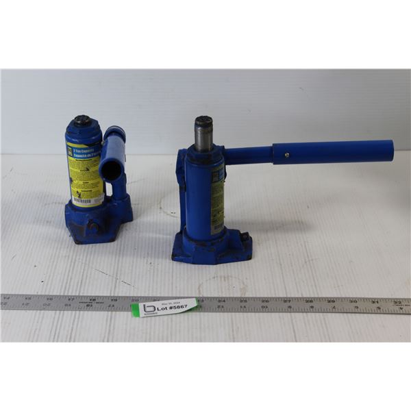 (2) Hydraulic Bottle Jacks