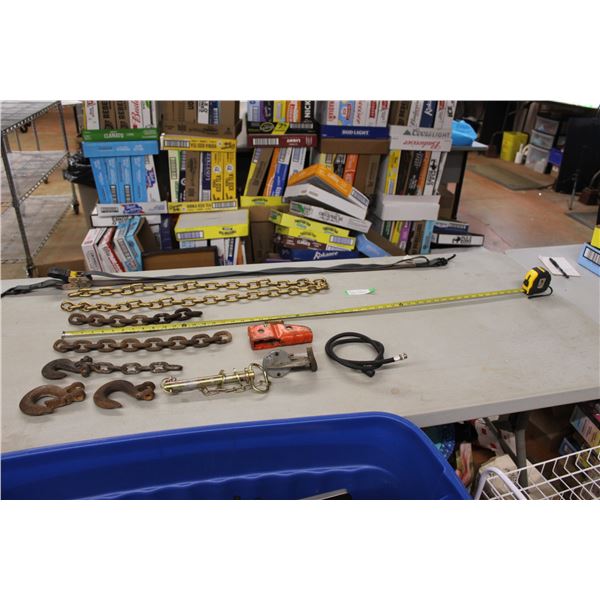 Chains, Hooks, Ratchet Straps