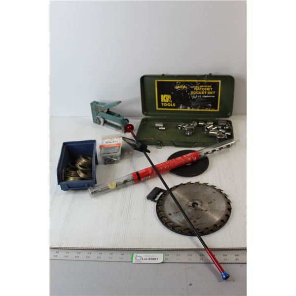 Magnetic Pick-Up Tool, Stapler, Misc.