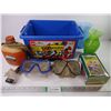 Image 1 : (2) Snorkeling Goggles,(2) Vases, Canteen, Tin and LEGO Tote