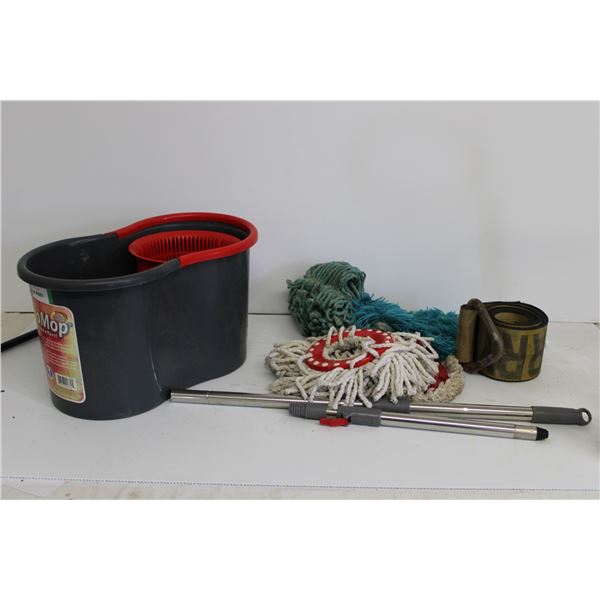 Transport Strap,(3) Mop Heads and Pail