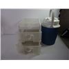 Image 2 : (2) Drawer Storage container, Rubbermaid Jug, Perogiemaker, Flatware Storage,(2) Storage Containers,