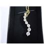 Image 3 : Gold Tone Necklace with Cubic Zirconia Pendant-20"