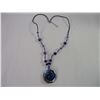 Image 1 : Glass Beaded Necklace with Pendant