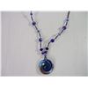 Image 2 : Glass Beaded Necklace with Pendant
