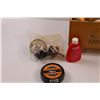 Image 3 : Ronson Roto-Shine Electric Shoe Polisher Box w/ Various Shoe Polish Treatments & Attachments (No Pol