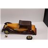 Image 2 : (2) Wooden 1920's Cars - Wheel Broke Off of Each & Headlight on Multi-color