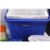 Image 2 : Coleman Cooler, (2) Soft Coolers, Illustrated Wildlife Treasury Cards in Box, Rock Decor. & Paper Cu