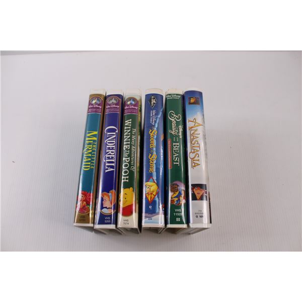 (6) Walt Disney VHS Movies