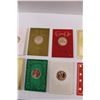 Image 3 : (10) Franklin Mint Bronze Coin Christmas Holiday Cards - Various Years