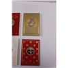 Image 4 : (10) Franklin Mint Bronze Coin Christmas Holiday Cards - Various Years