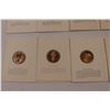 Image 6 : (10) Franklin Mint Bronze Coin Christmas Holiday Cards - Various Years