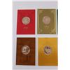 Image 2 : (10) Franklin Mint Bronze Coin Christmas Holiday Cards - Various Years