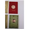 Image 4 : (10) Franklin Mint Bronze Coin Christmas Holiday Cards - Various Years