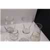 Image 3 : (9 pcs) Glass Vases, Frog & Dishes