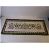 Image 2 : Vintage Tapestry Table Runner, Doilies, and Oval Jewelry Box