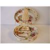 Image 4 : Vintage Tapestry Table Runner, Doilies, and Oval Jewelry Box