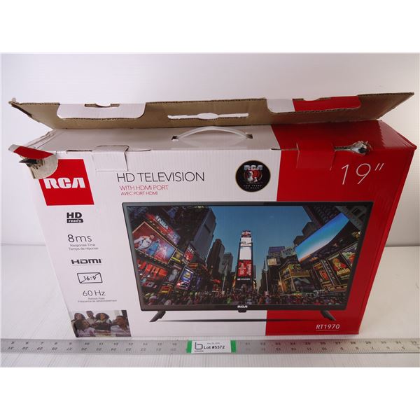 RCA HD 19" Television with HDMI Port-powers on