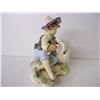 Image 5 : Boy Ornament with Swan Porcelain Figure-Made in Japan