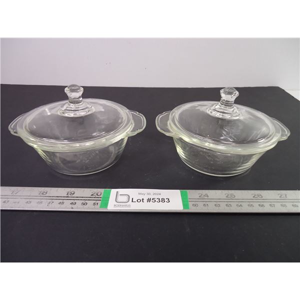 (2) 8 oz. Fire King Small Casseroles