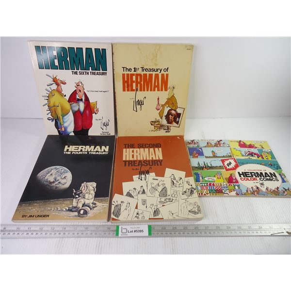 (4) Herman Treasuries and (1) Color Comic Herman