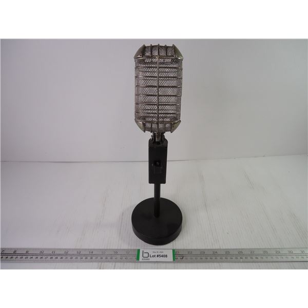 Art Deco Table Top Microphone Broadcast News Radio Décor Item