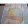 Image 2 : 1970 Map of Canada-40"x36" and Map of Dominion of Canada-23.5"x16.5"